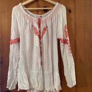 Embroidered Free People Dress/Shirt/Tunic